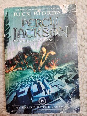 Rick Riordan Percy Jackson The Battle of the Labyrinth Paperback Book 4 Used
